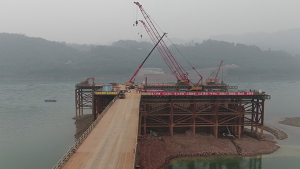 宜宾:江安第二过江通道公路桥梁工程正式复工-国际在线